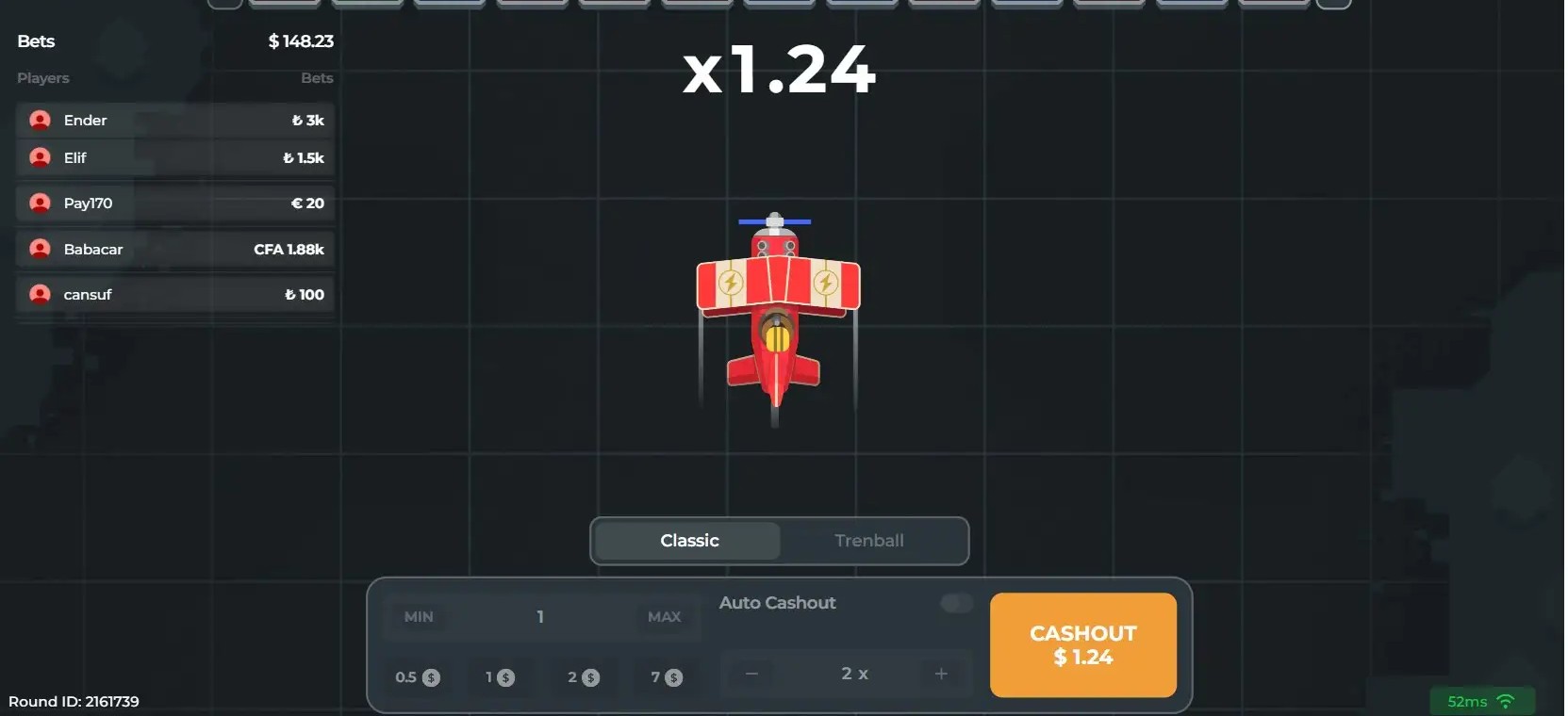 Avia Fly screenshot 2 - Trenball Mode fixed threshold markers