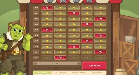 Goblin Tower screenshot 2 - 5x10 grid mid-climb