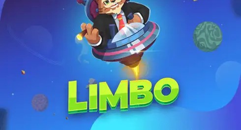 Limbo screenshot 2 - Limbo logo with the cat pilot mascot over a starfield background