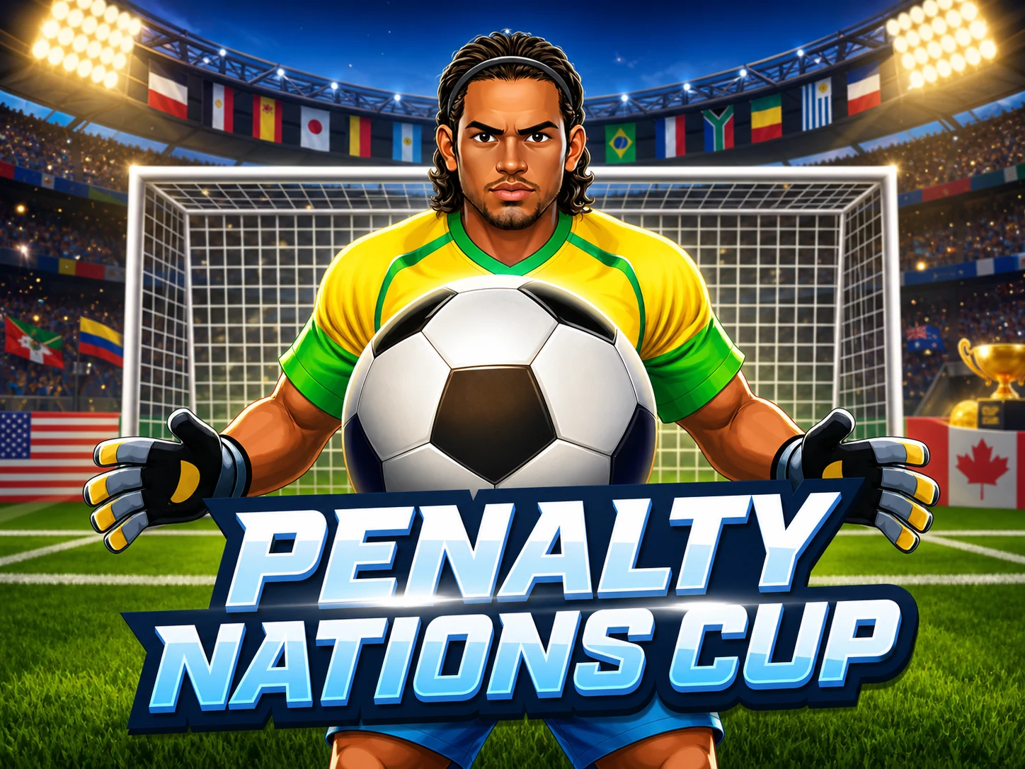 Penalty Nations Cup gameplay - penalty shootout with national team selection
