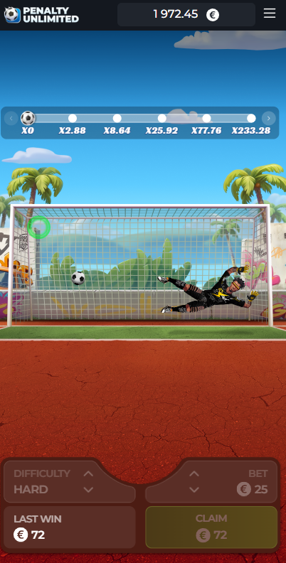 Penalty Unlimited screenshot 2 - goalkeeper diving during a shot