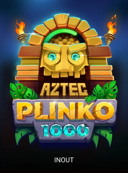 Plinko Aztec loading screen with the InOut Games logo