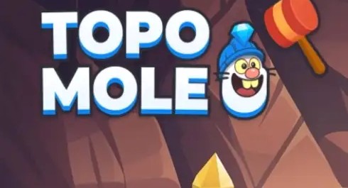 Topo Mole screenshot 2 - a round in progress with a mole revealed