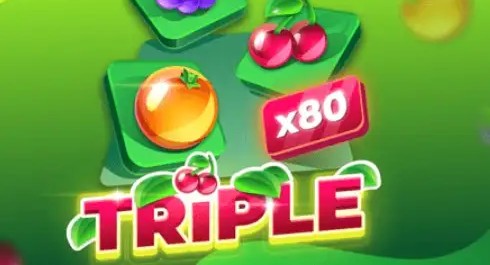 Triple screenshot 2 - Triple logo with fruit tile icons and an x80 multiplier badge